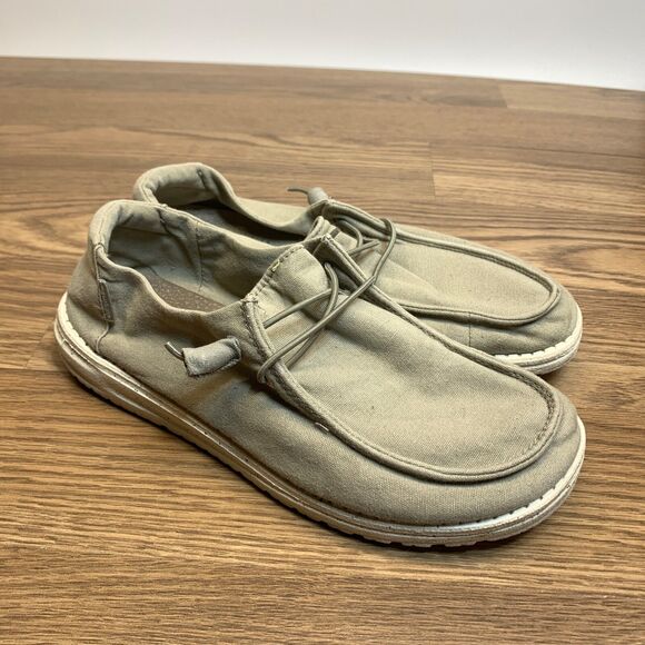 Hey Dude Women's Wendy Grey/beige Size 8 Slip On Comfort - Picture 1 of 9